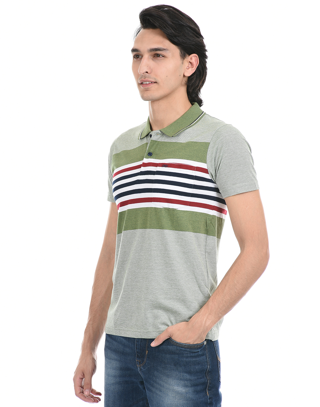 Cloak & Decker by Monte Carlo Men Green Polo Tshirt